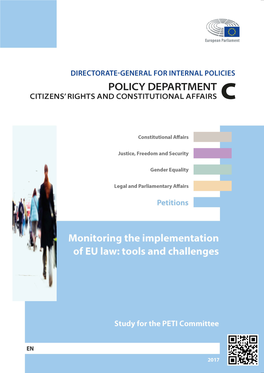 Monitoring the Implementation of EU Law: Tools and Challenges