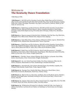 The Kentucky Dance Foundation