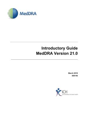 Introductory Guide Meddra Version 21.0