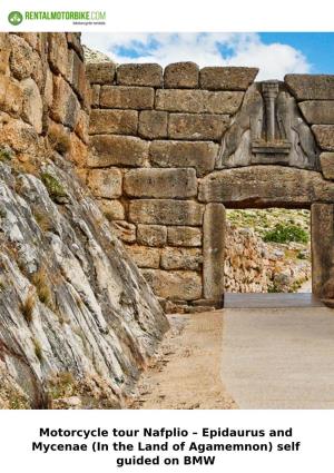 Motorcycle Tour Nafplio – Epidaurus and Mycenae