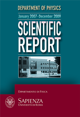 Sapienza Universit`A Di Roma Dipartimento Di Fisica Scientific