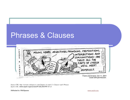 Phrases & Clauses