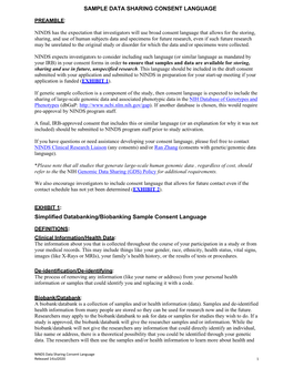Sample Data Sharing Consent Language
