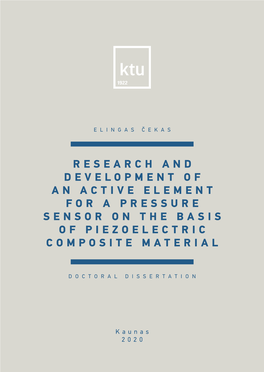 Research and Development of an Active Element for a Pressure Sensor on the Basis of Piezoelectric Composite Material