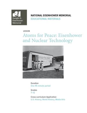 Atoms for Peace: Eisenhower and Nuclear Technology