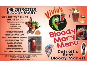 Bloody Mary Menu