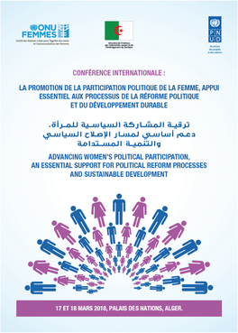 PNUD, Un Projet D’Appui À La Le Renforcement De La Participation Participation Effective Et Durable Des Politique De La Femme