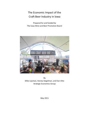 The Economic Impact of the Craft Beer Industry in Iowa