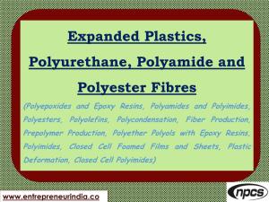 Expanded Plastics, Polyurethane, Polyamide and Polyester Fibres