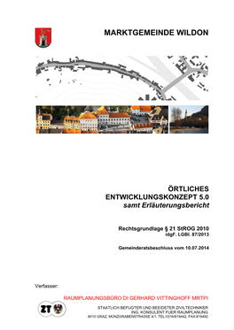 Marktgemeinde Wildon Örtliches Entwicklungskonzept 5.0 2