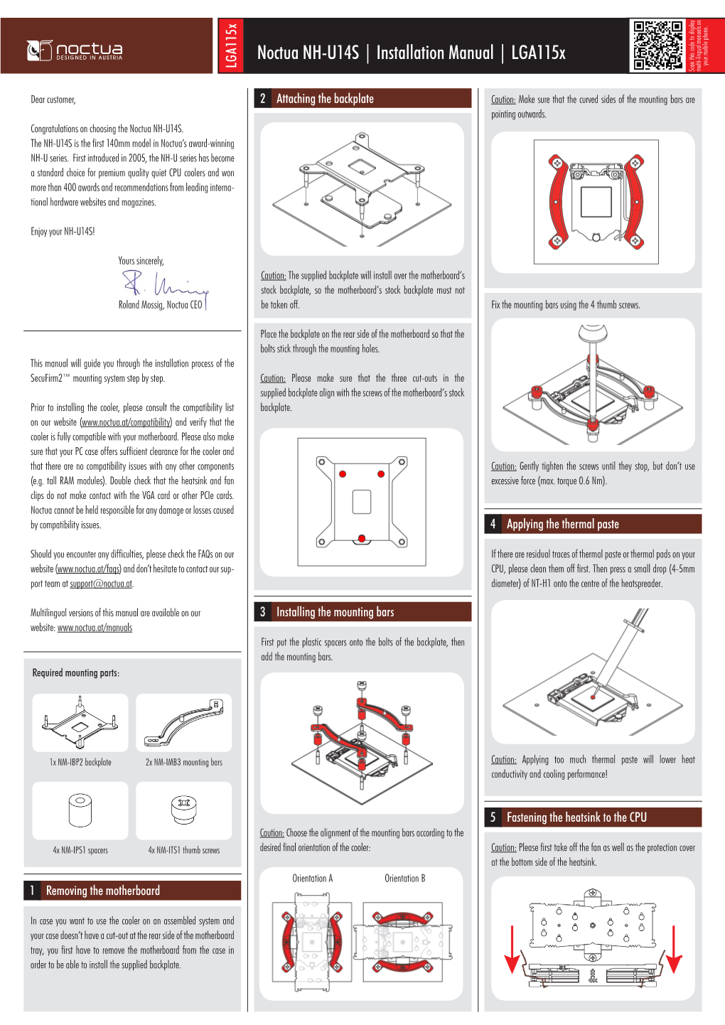 NOCTUA NH-U14S Manual EN