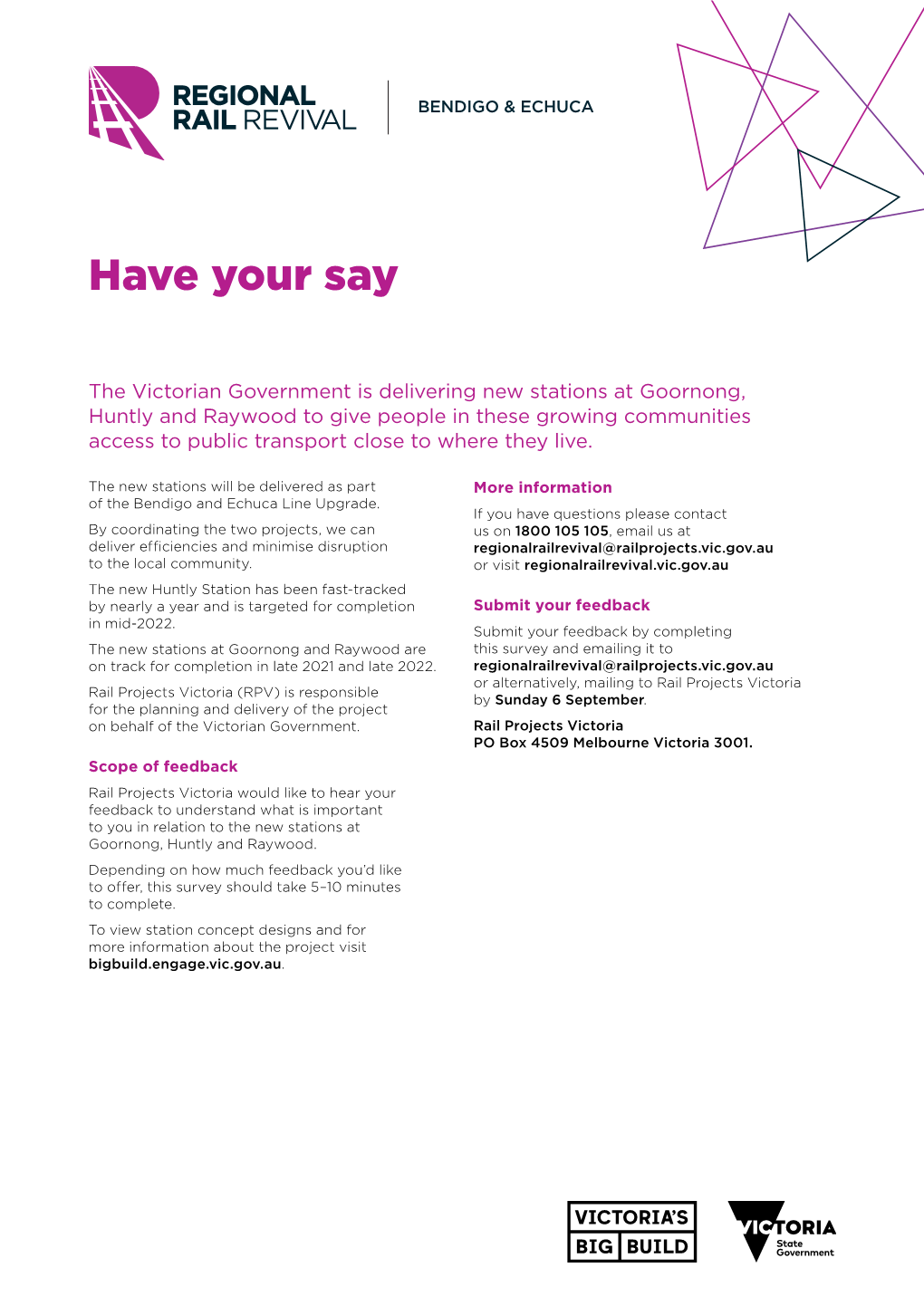 Hard Copy of Have Your Say Survey