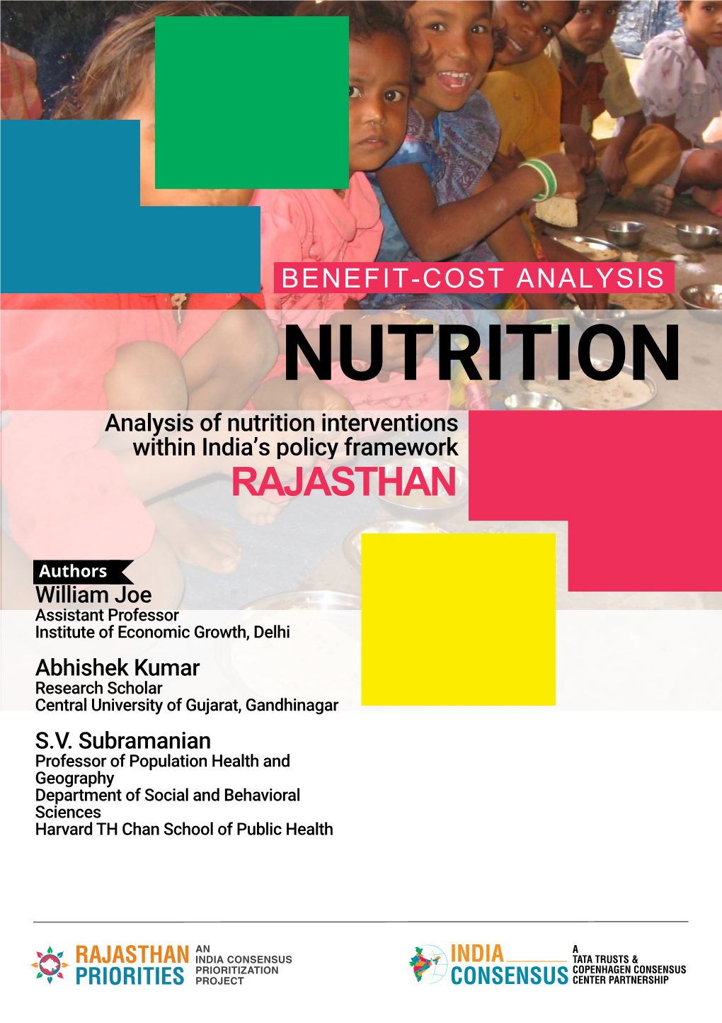 NUTRITION Analysis of Nutrition Interventions Within India’S Policy Framework RAJASTHAN