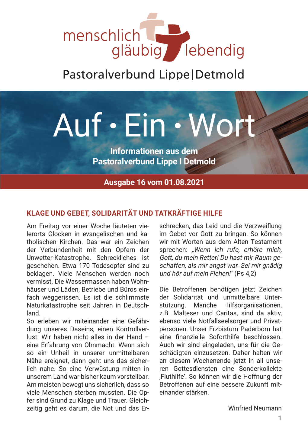 Ausgabe 16 Vom 1. August 2021