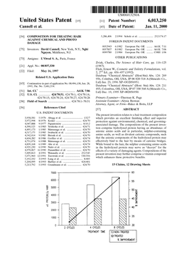 United States Patent (19) 11 Patent Number: 6,013,250 Cannell Et Al