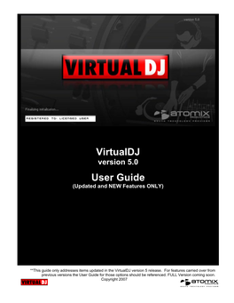 Virtualdj User Guide