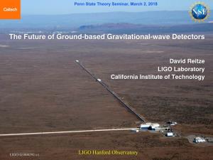 The Future of Ground-Based Gravitational-Wave Detectors