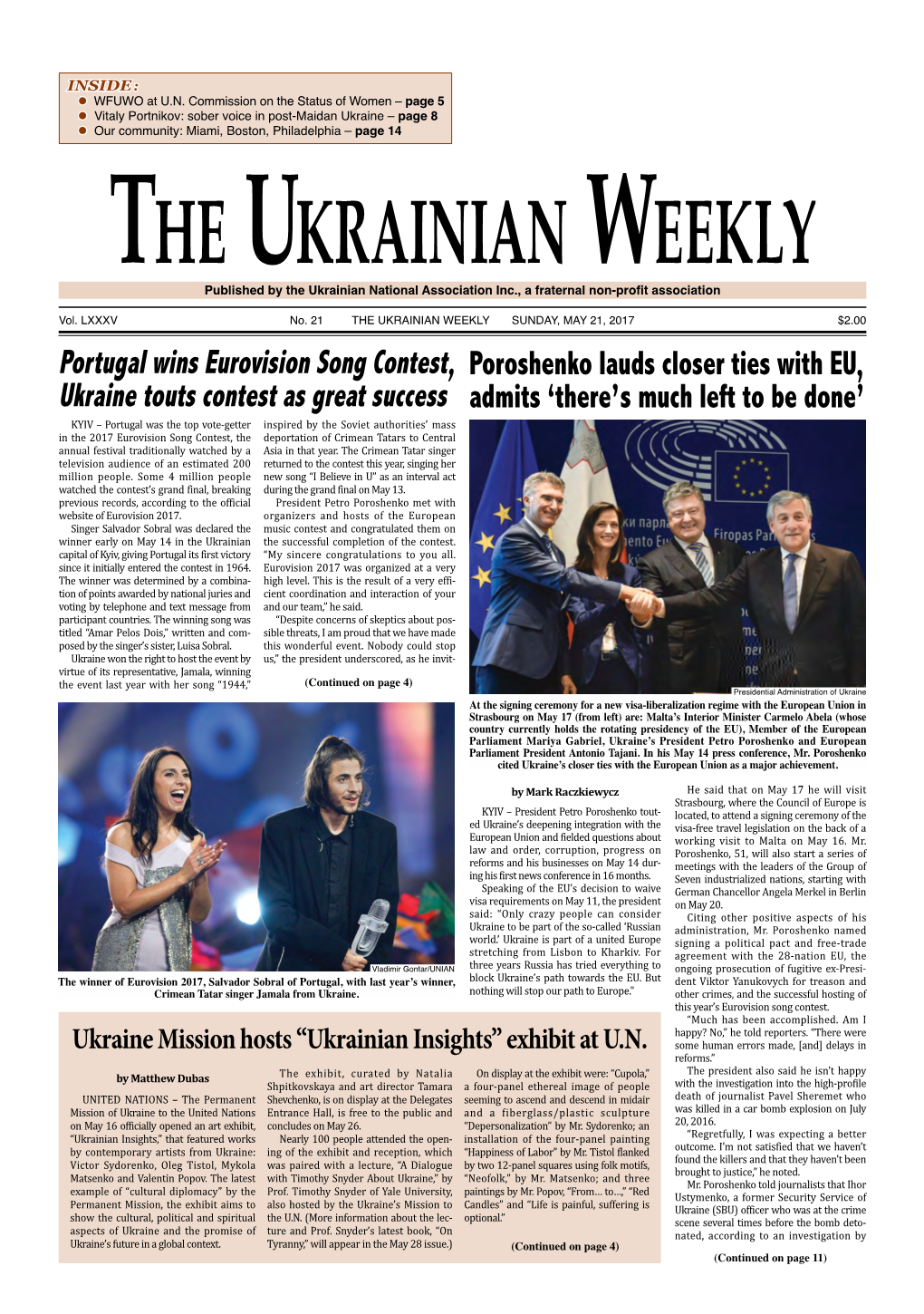 The Ukrainian Weekly, 2017