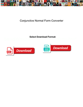 Conjunctive Normal Form Converter