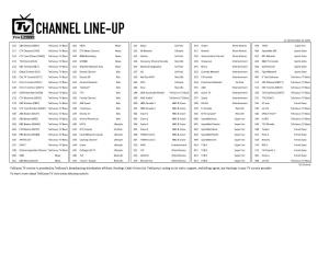 Teksavvy TV Channel Line-Up
