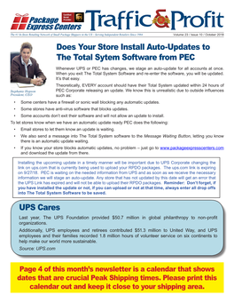 Does Your Store Install Auto-Updates to the Total Sytem Software from PEC