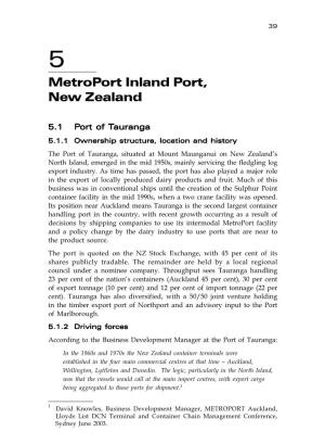 Metroport Inland Port, New Zealand