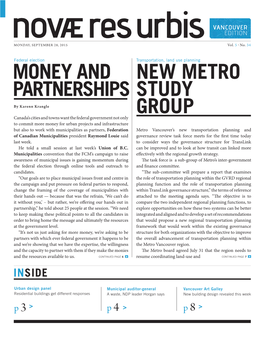 New Metro Study Group Money