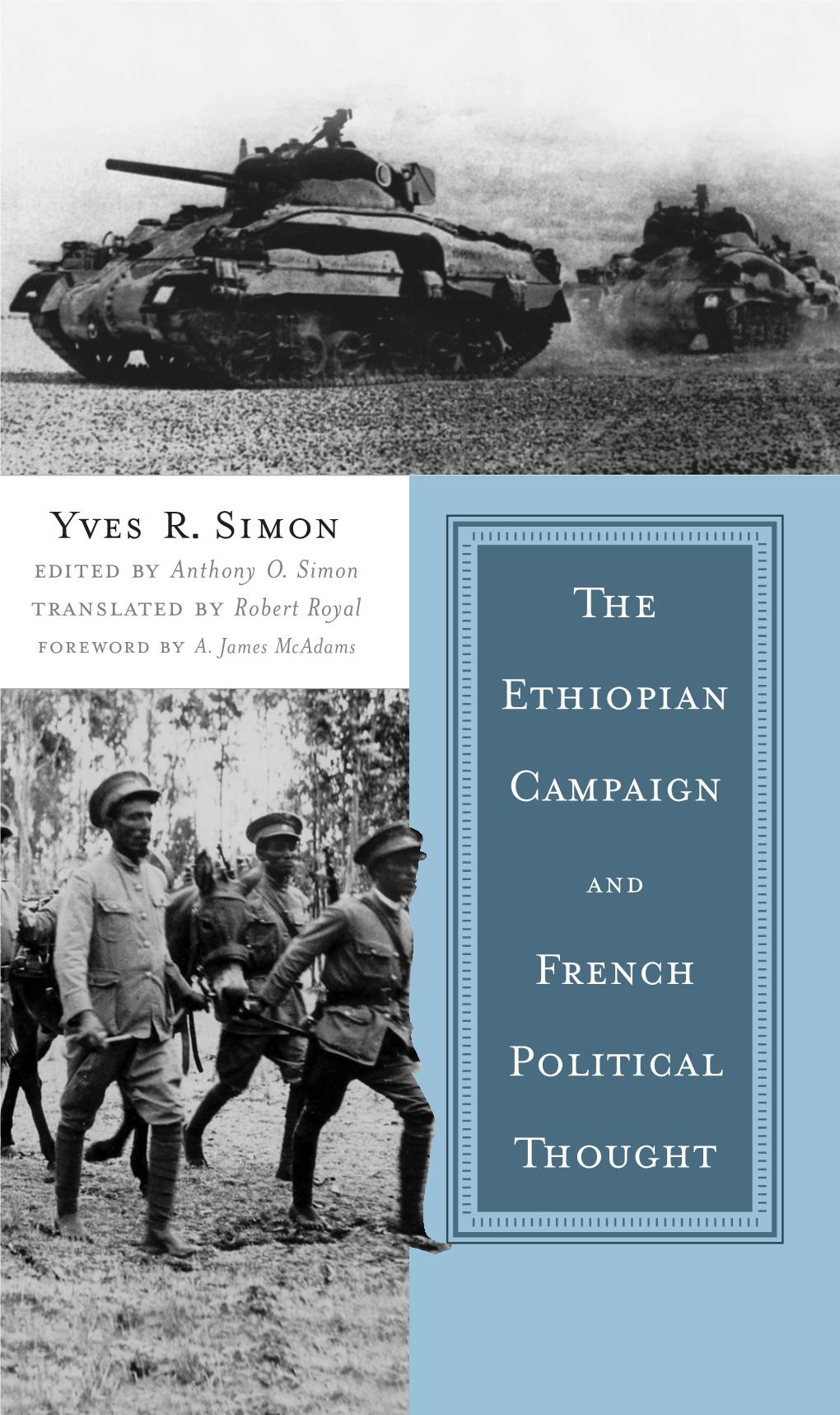 ETHIOPIAN CAMPAIGN and FRENCH POLITICAL THOUGHT Yves R