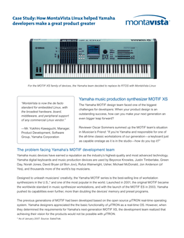 Yamaha Developers Make a Great Product Greater