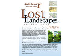 Chilham This Booklet - Two New Circular Walks from the North Downs Way