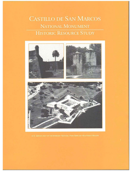 Castillo De San Marcos National M Onument Historic Resource Study