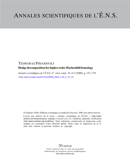 Hodge Decomposition for Higher Order Hochschild Homology