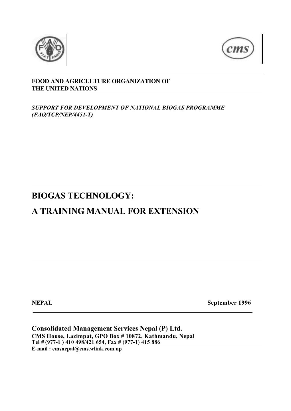 Biogas Technology