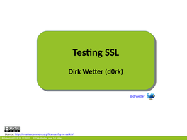 Testingtesting SSLSSL