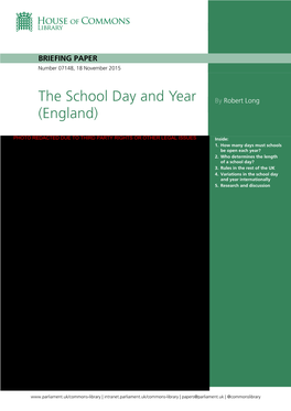 The School Day and Year by Robert Long