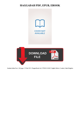 PDF Download Haggadah Ebook Free Download