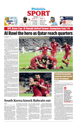 Al Rawi the Hero As Qatar Reach Quarters