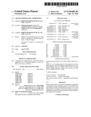 (12) United States Patent (10) Patent No.: US 9,320,802 B2 Furumiya Et Al