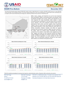 NIGER Price Bulletin December 2011