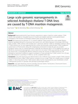 Large Scale Genomic Rearrangements in Selected
