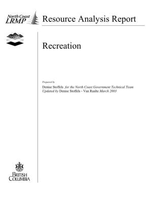 Resource Analysis Report Recreation