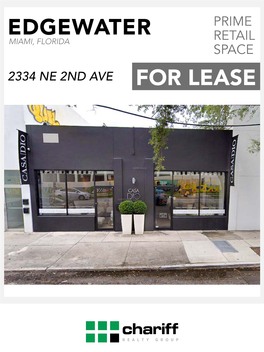 Edgewater for Lease