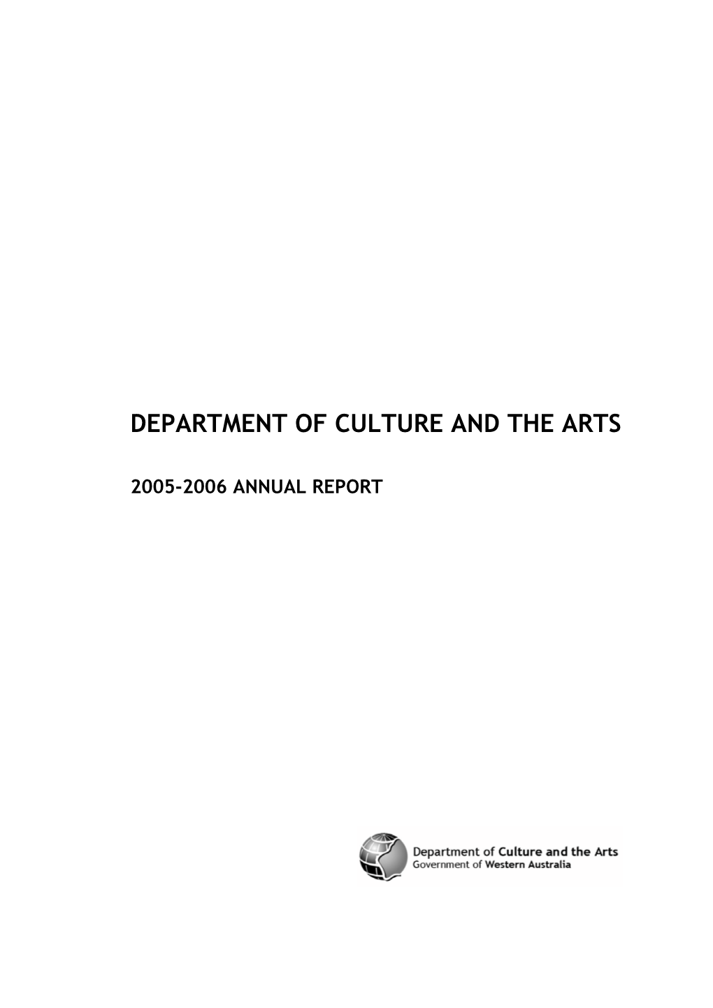 Department of Culture and the Arts