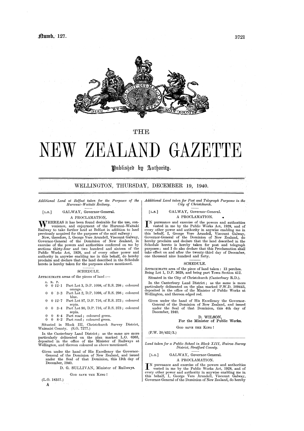 New Zealand Gazette