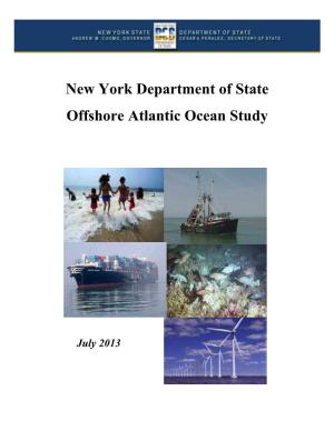 New York Department of State Offshore Atlantic Ocean Study