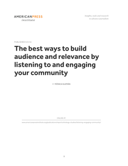 How to Build Audiences by Engaging Your Community