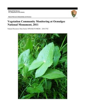 Vegetation Community Monitoring at Ocmulgee National Monument, 2011