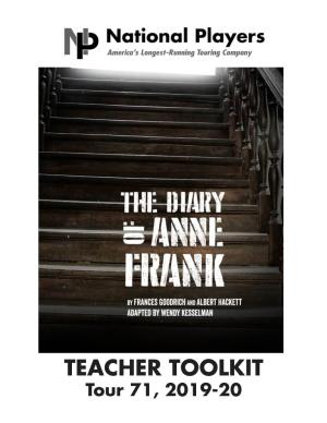 The Diary of Anne Frank Teacher Toolkit