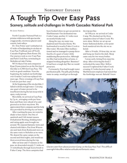 A Tough Trip Over Easy Pass Scenery, Solitude and Challenges in North Cascades National Park