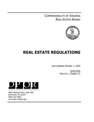 Real Estate Regulations